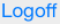 Picture showing the Logoff button in a Digitise Apps Standalone App on an iOS device.